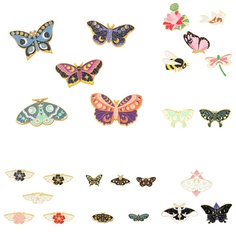 Fashion Insect Flower Butterfly Alloy Stoving Varnish Brooches